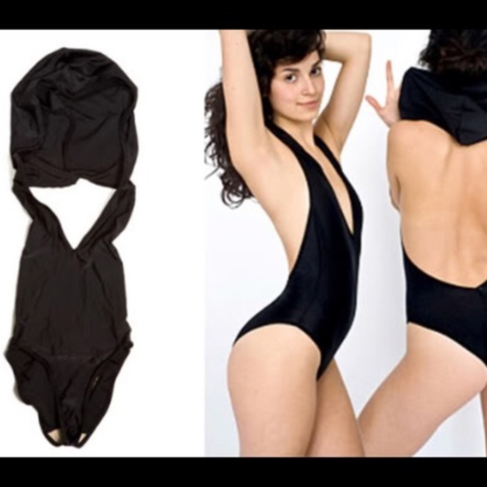 American Apparel bodysuit w/hood
